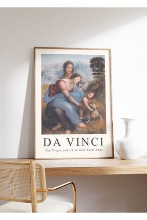 Leonardo Da Vinci The Virgin And Child With Saint Anne Çerçevesiz Poster ASDPS004