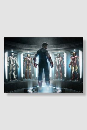 Marvel Iron Man Film Posteri Yüksek Kaliteli Kalın Parlak Kuşe Kağıdı FDDPS005
