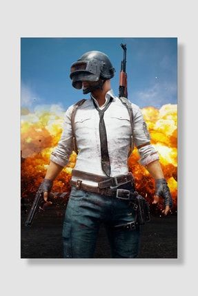 Pubg Battlegrounds Oyun Posteri Kalın Parlak Kuşe Kağıdı GODPS025