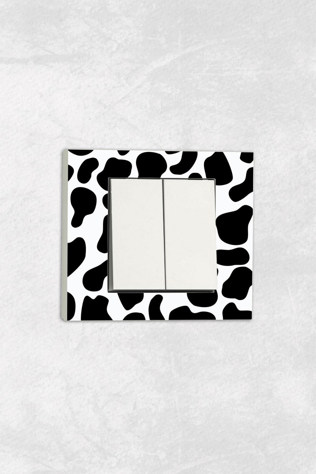 markcat-Ovivo Grano (Double Switch Socket) UV Printed Dalmatian Pattern White Commitator Frame Included 1