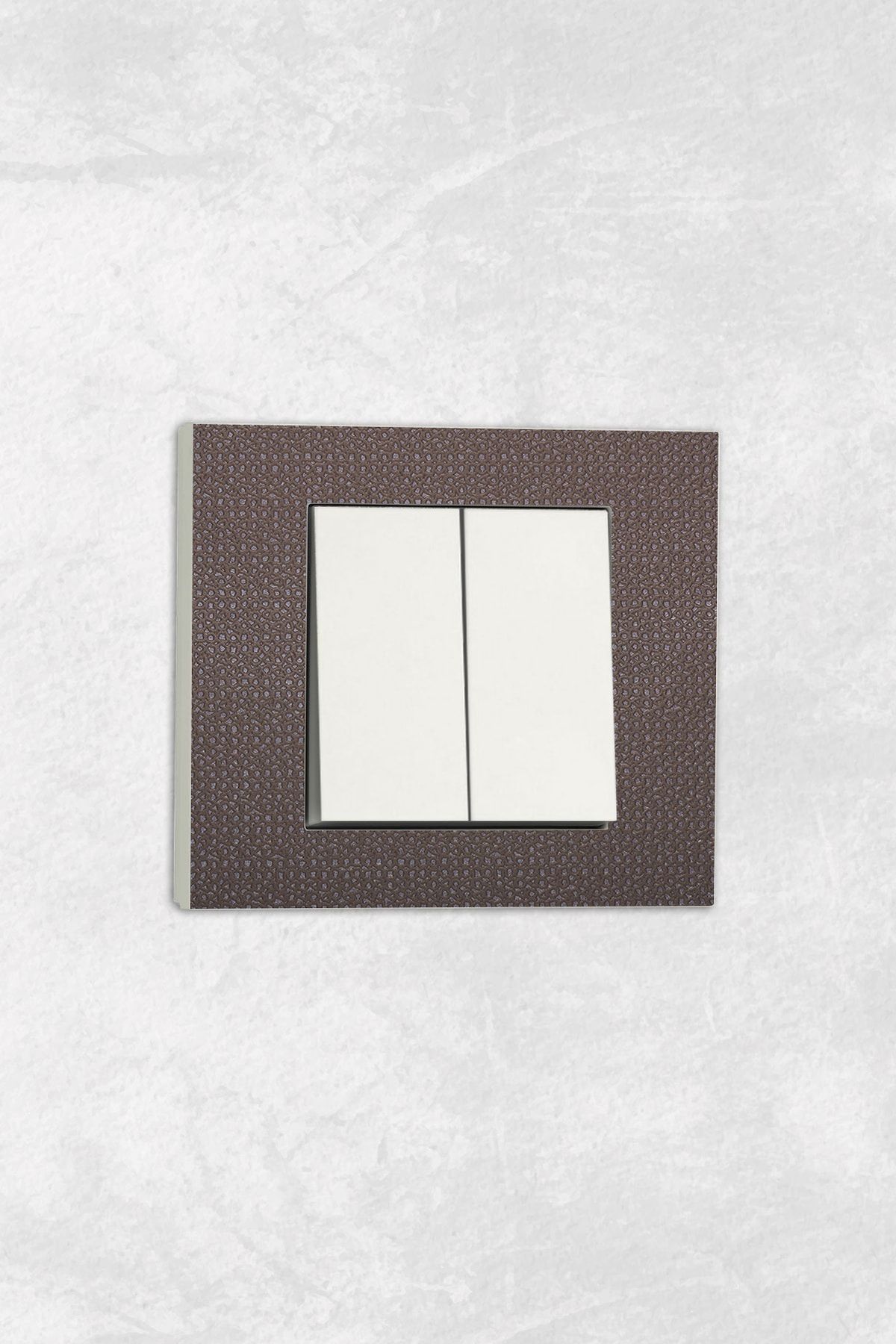 markcat-Ovivo Grano (Double Switch Socket) UV Printed White Commitator Frame Included 1