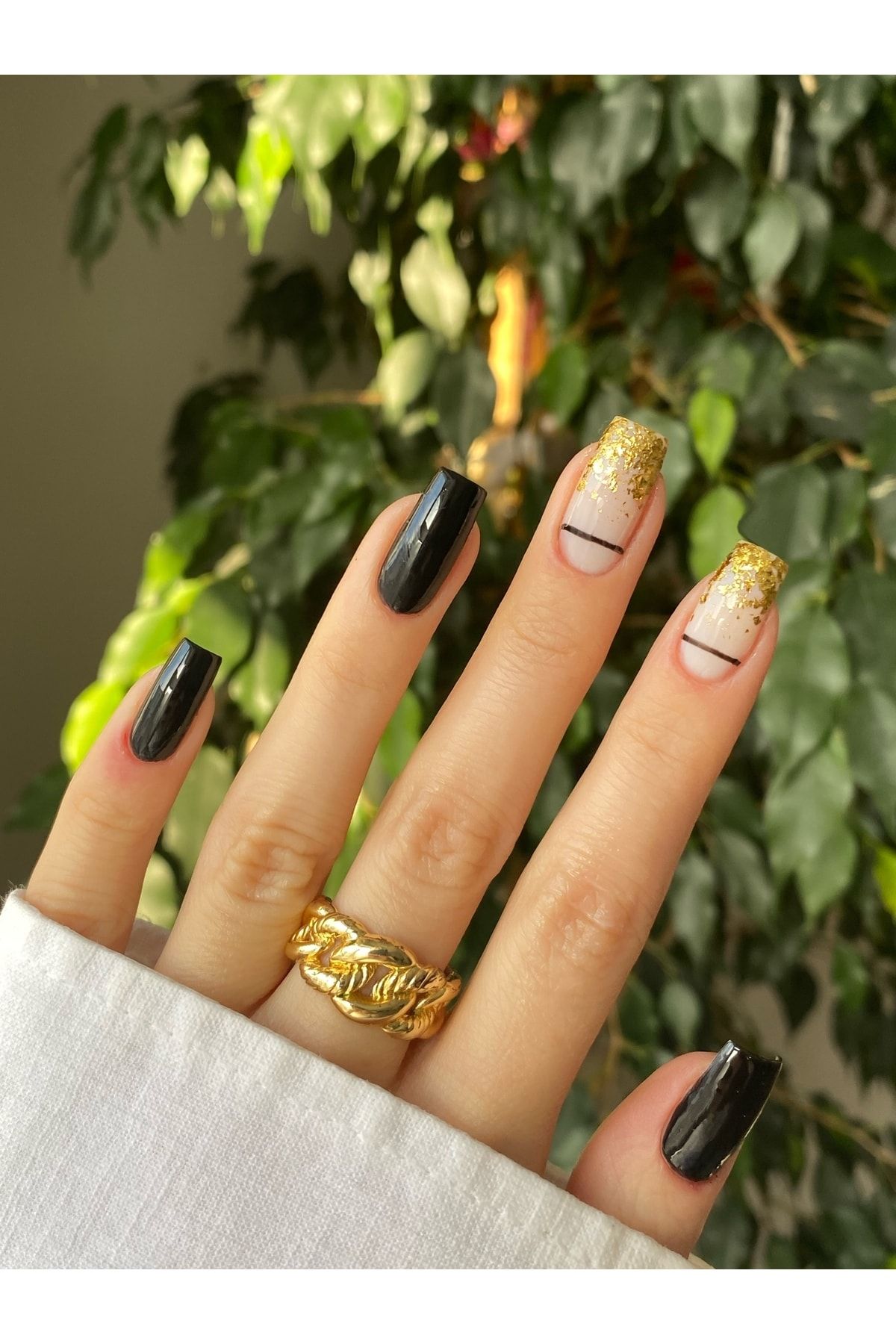 Gold nail transfers clearance