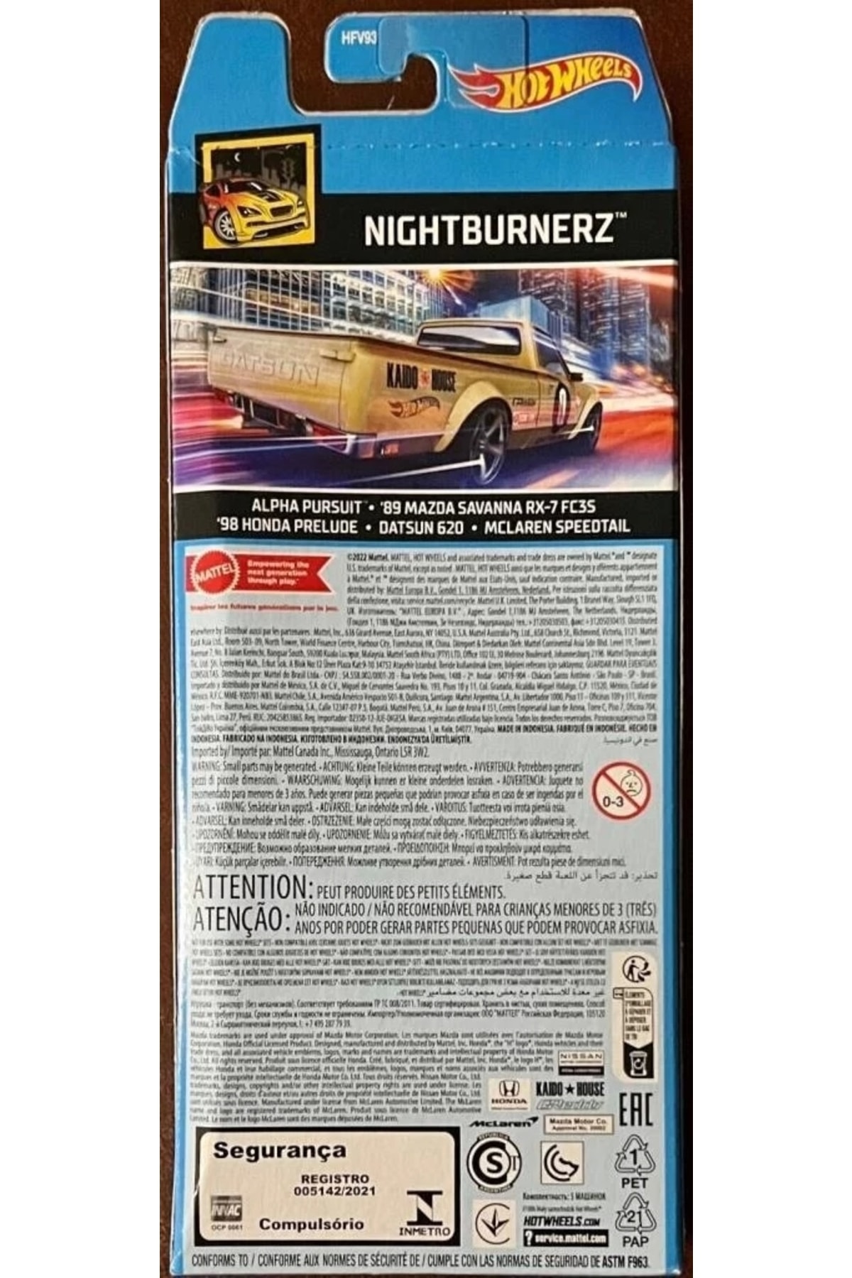 Mattel Nightburnerz - Hot Wheels 5'li Araba Seti - Hfv93 - Fiyatı