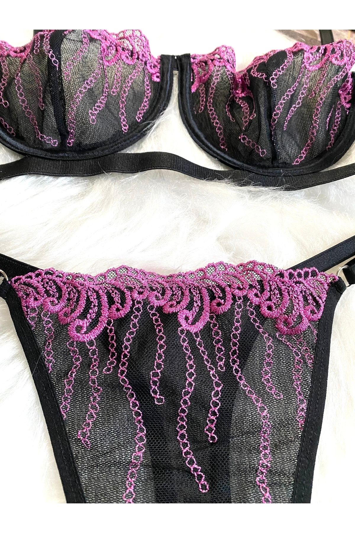 Tül Detaylı Victoria Bra Set