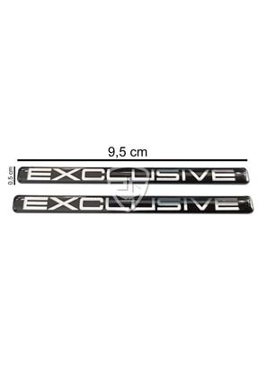2 Adet Gümüş Exclusive 3d Sticker yguj7458