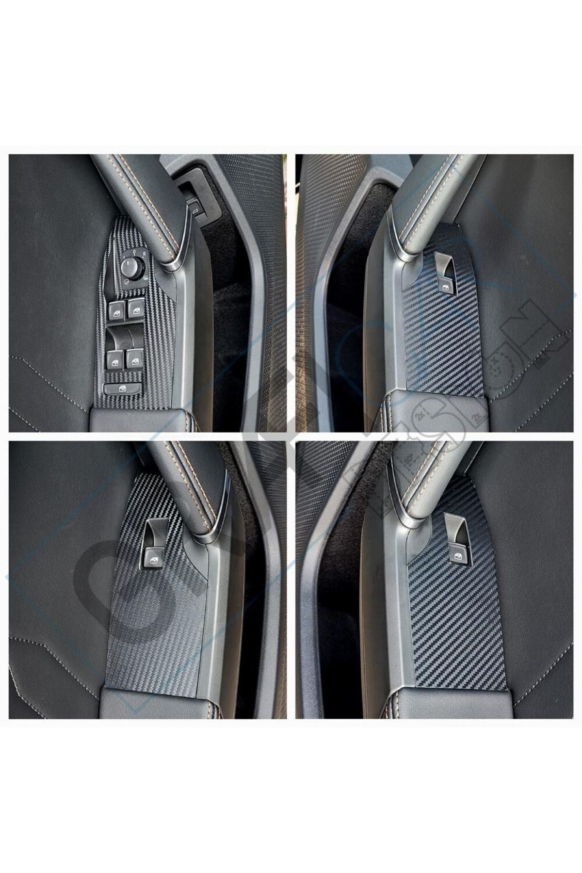 GRAFİCAR-Cupra Formentor 4 Door Interior Grip Covering Sticker Set 3