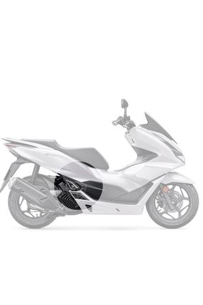 Honda Pcx 125 2021 Beyaz Motosiklet Için Karbon Desen Gri Basamak Ve Basamak Altı Koruyucu Pad pcx255