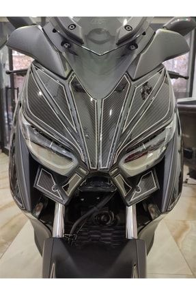 Yamaha Xmax 2018-2021 Karbon Desen Ön Far Üstü Pad ymh0710XMax10
