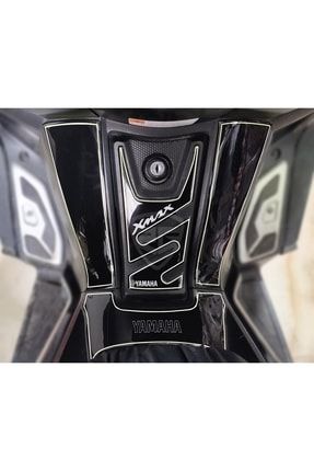 Yamaha Xmax 250 2014-2017 Full Tank Pad Seti Siyah Beyaz rglwt2b