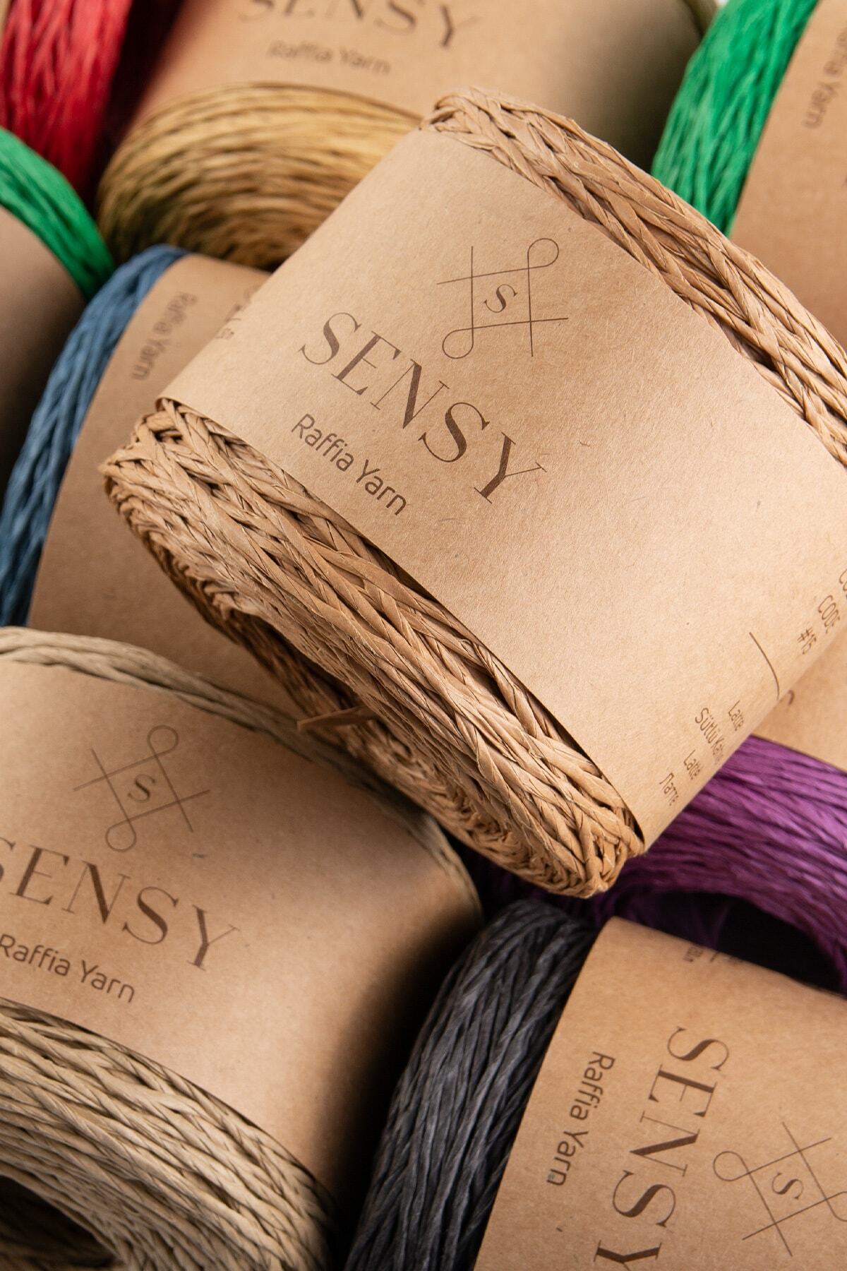 SENSY Premium 250 gr Doğal Kağıt Ip, Hasır Kağıt Iplik, Rafya,çanta ...