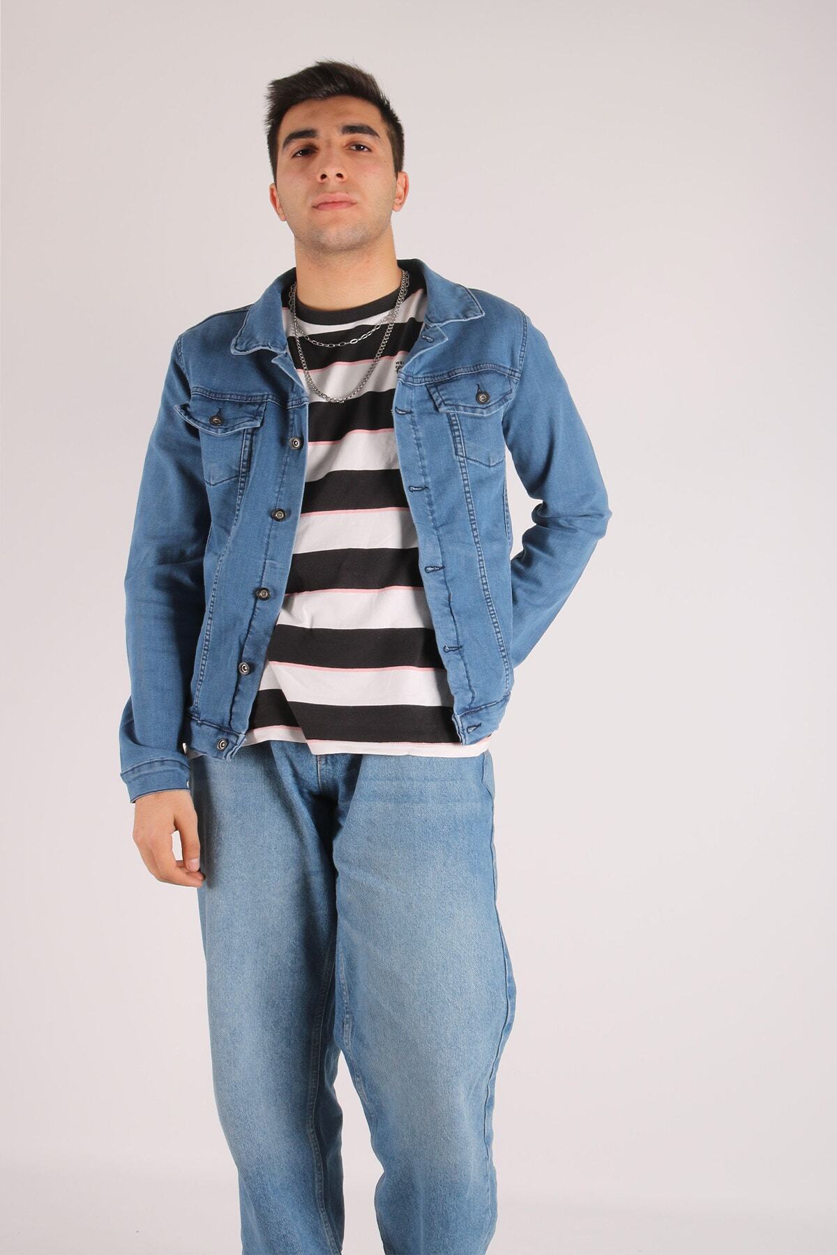 کت جین آبی مردانه viking's line