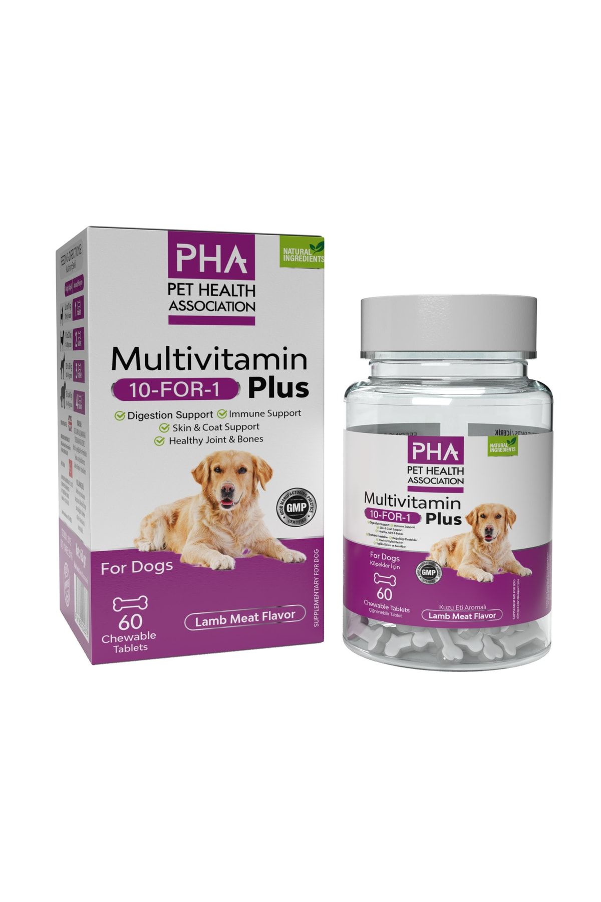PHA Multivitamin Plus Köpekler Için Multivitamin Desteği Çiğneme Tableti BRK11111
