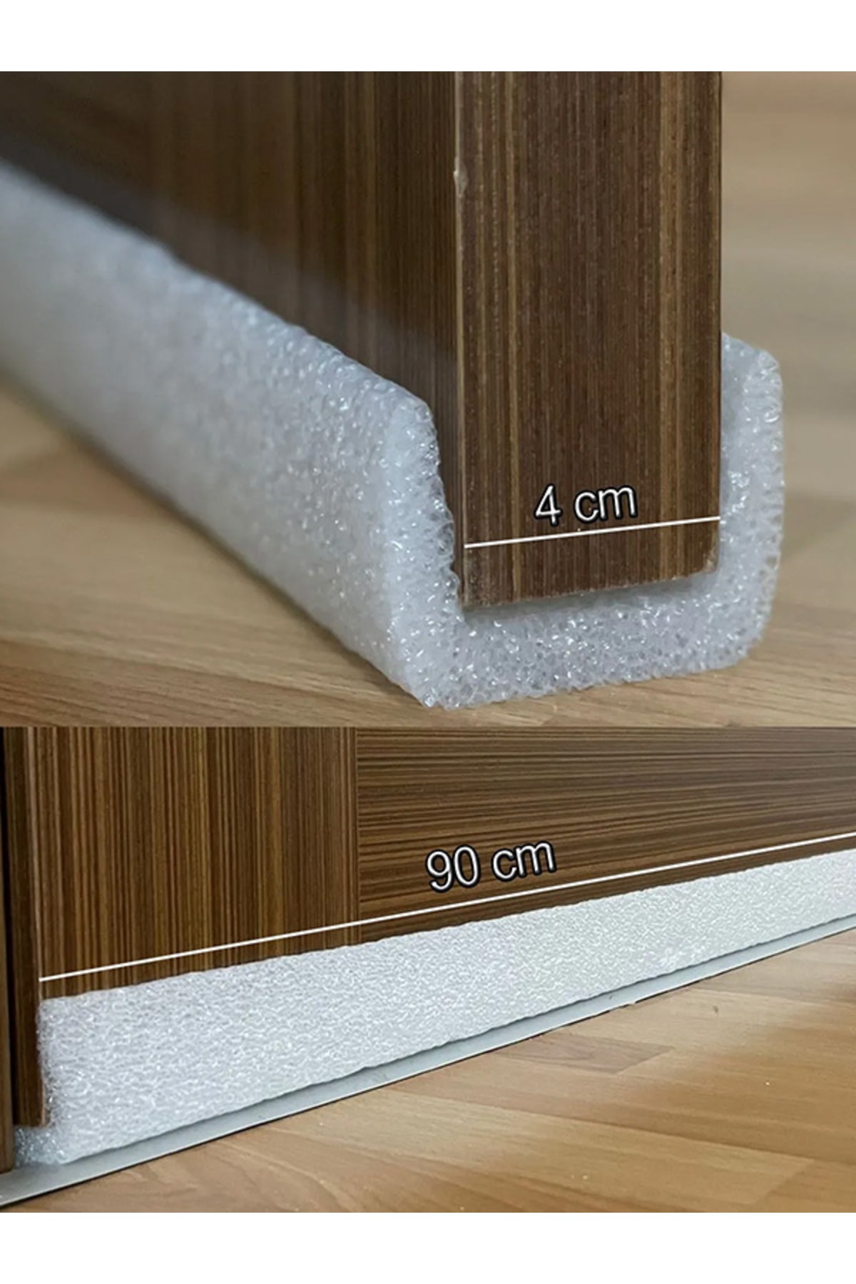Corrugated Under Door Sill Sponge Cold Cutter Dust Anti-Wind Interlocking Insulation Styrofoam 1 Piece