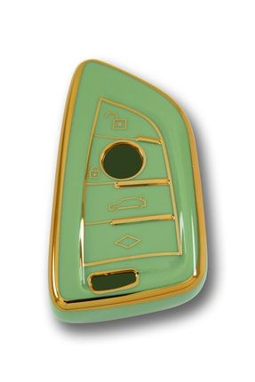 Bmw F Serisi Fem Tip 4 Buton Yeşil Oto Anahtar Kumanda Kabı Kılıfı Oto Anahtarlık TYC00457165196