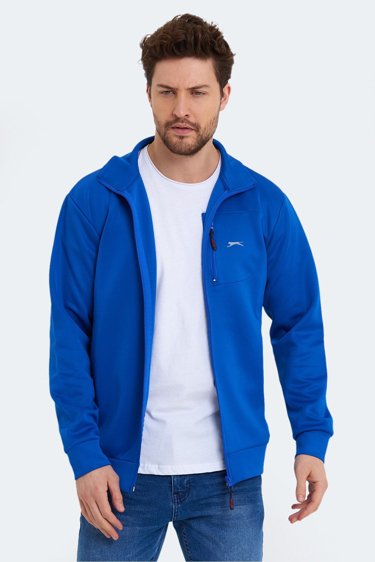 Slazenger Seek Erkek Sweatshirt Saks Mavi BY6807