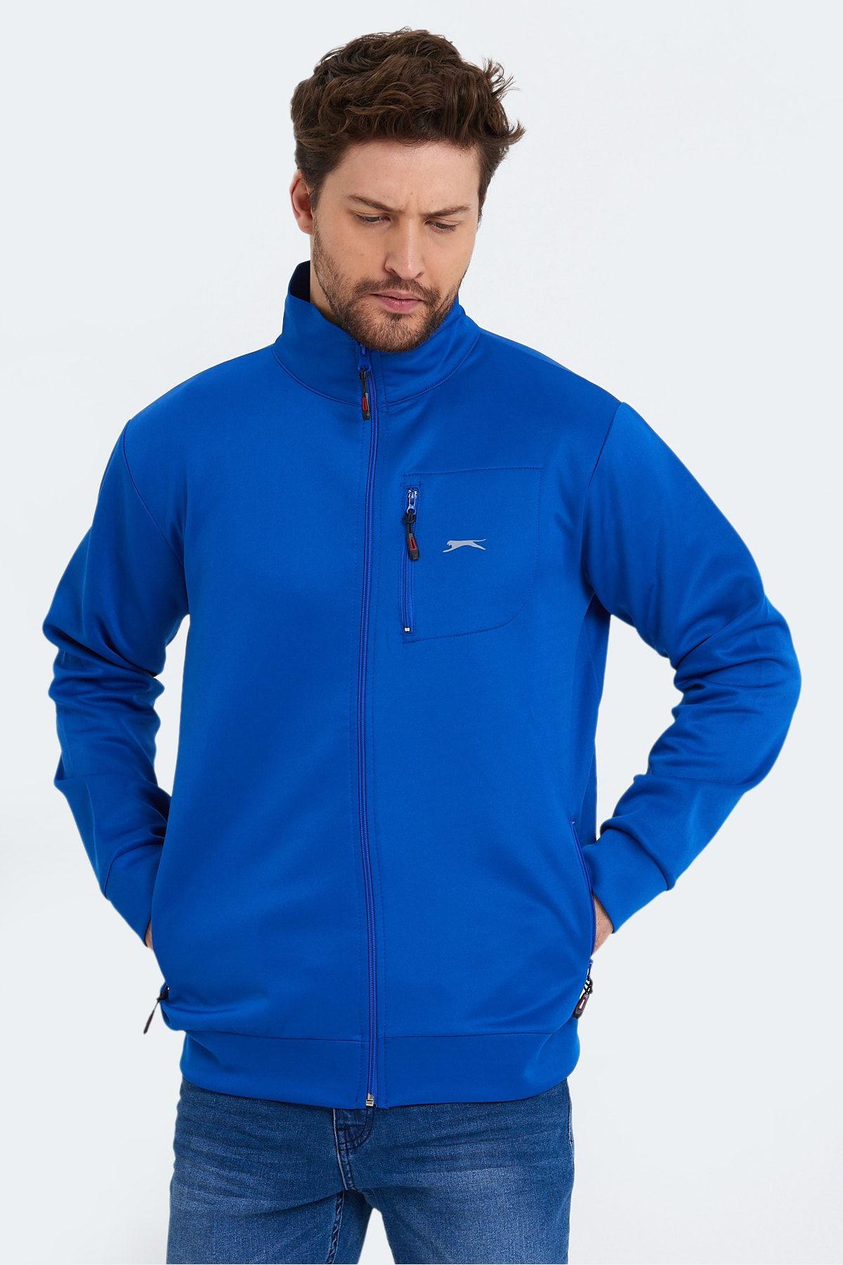 Slazenger Seek Erkek Sweatshirt Saks Mavi BY6807