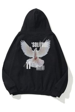 Unisex Solitude Sweatshirt Siyah Trndz1324