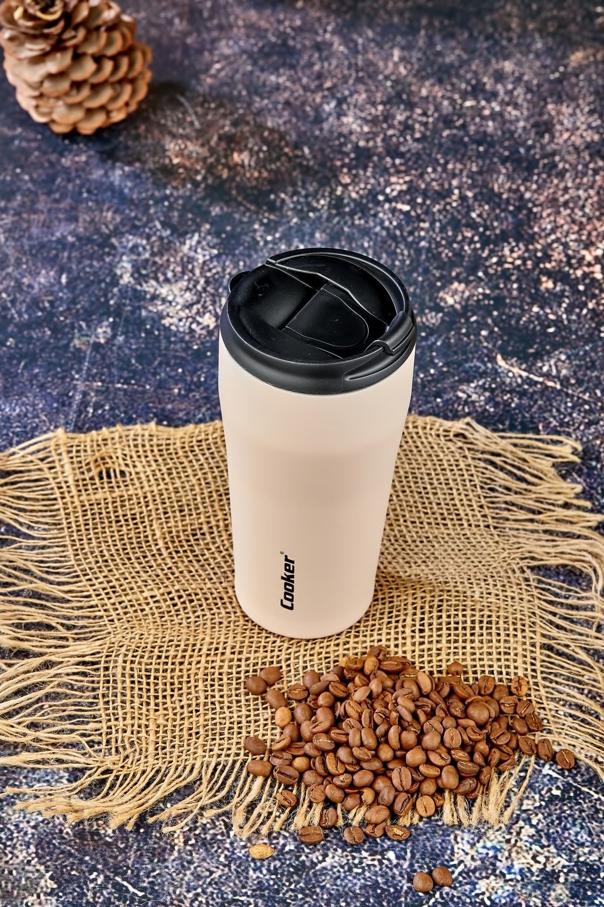 فلاسک صورتی 0.40 میل ترموس استیل ضدزنگ دو طبقه Tea Picnic Camp Outdoor Office Hotel Cafe Cooker