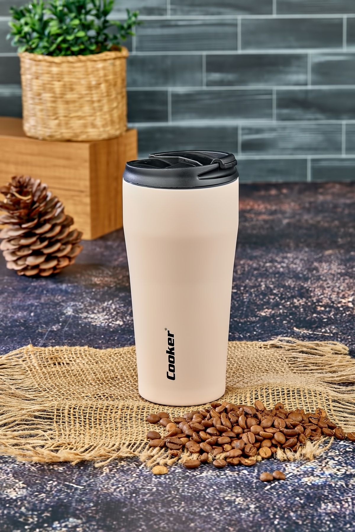 فلاسک صورتی 0.40 میل ترموس استیل ضدزنگ دو طبقه Tea Picnic Camp Outdoor Office Hotel Cafe Cooker