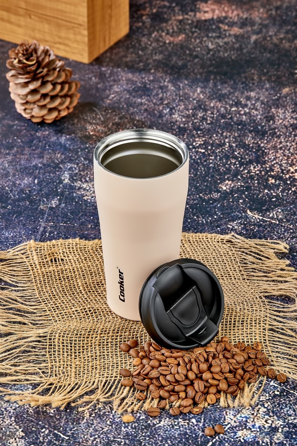 فلاسک صورتی 0.40 میل ترموس استیل ضدزنگ دو طبقه Tea Picnic Camp Outdoor Office Hotel Cafe Cooker