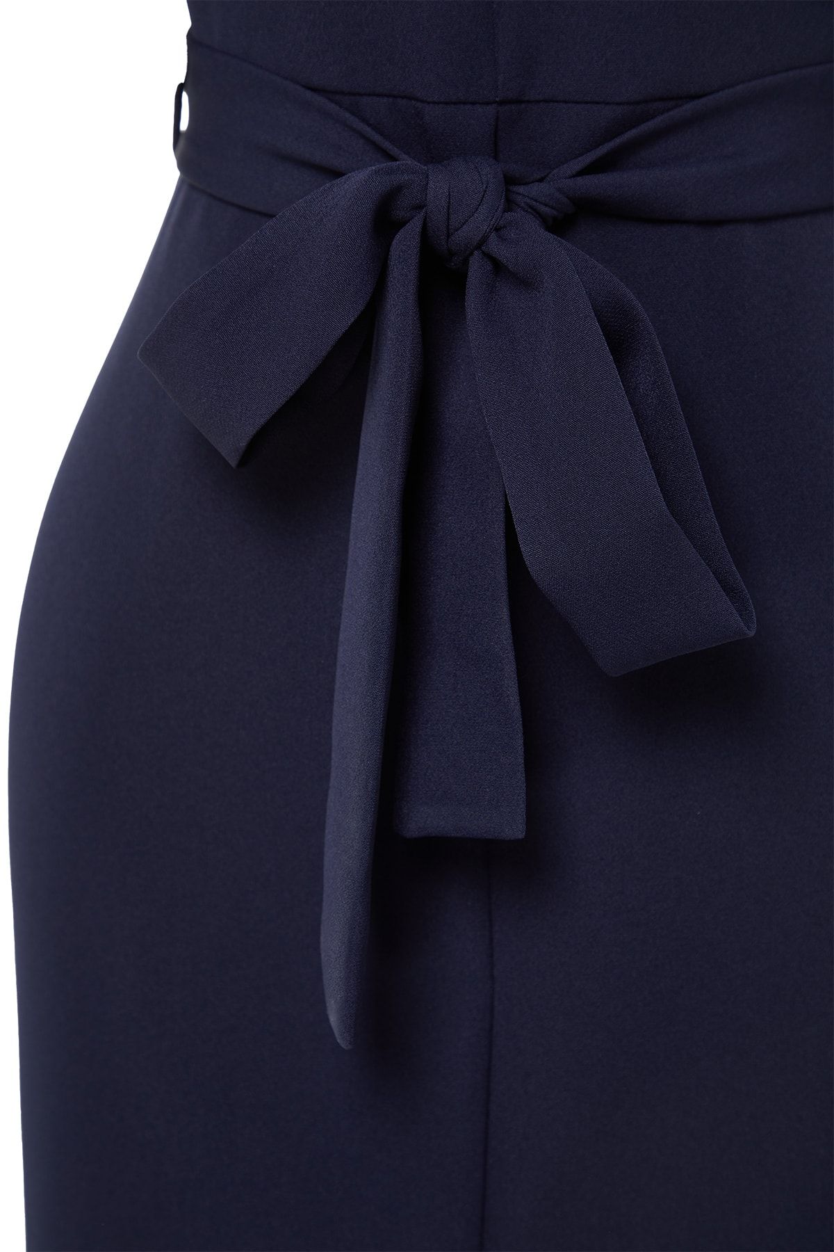 Trendyol Collection-Сукня міді темно-синя ткана з дефектами та розрізами TOFAW19BB0167 6