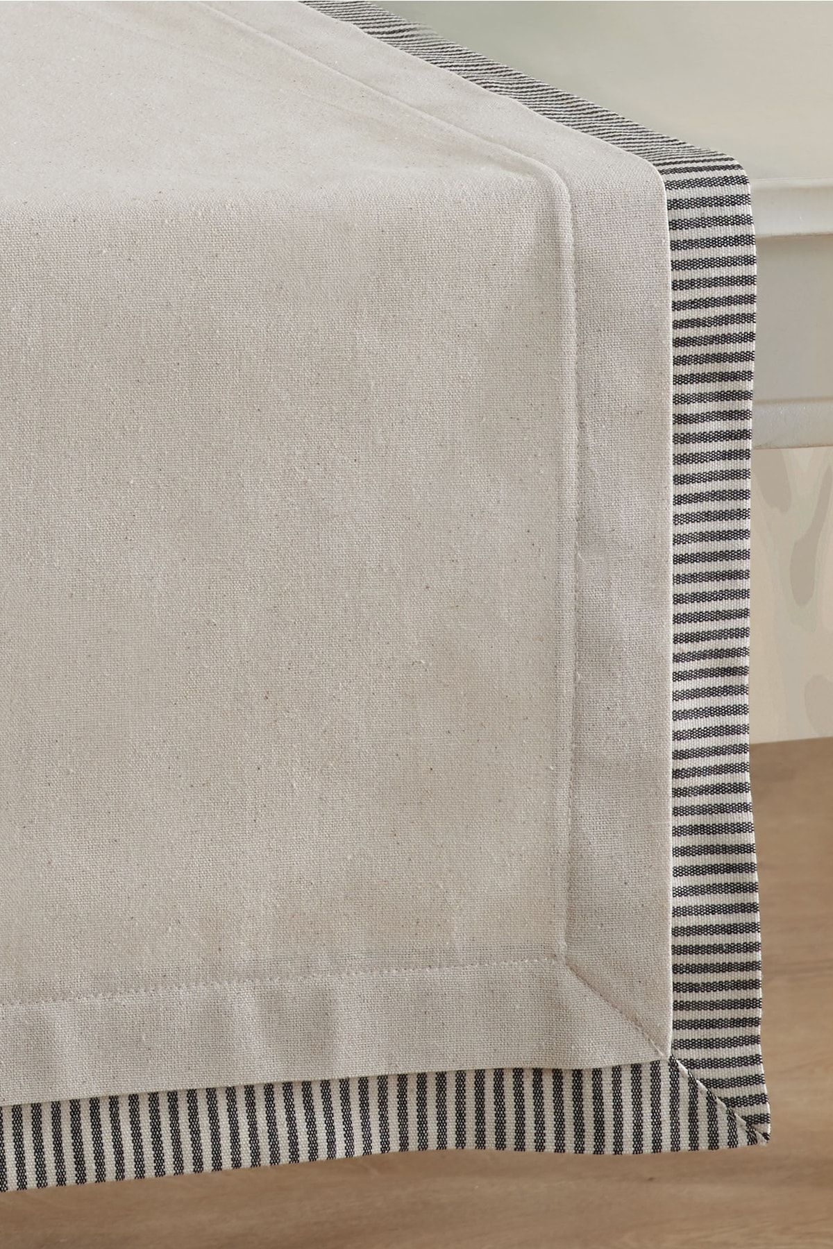 ÖDEL HOME-Buldan Fabric Striped Patterned Bordered Runner / Presentation / Service Cloth 3