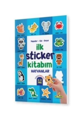 Ilk Sticker Kitabım 2-4 Yaş Yapıştır-çiz-boya -taşıtlar-hayvanlar-yiyecekler-3 Kitap 9786257632324MDL