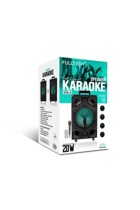 Fts-3 20watt Mikrofonlu - Uzaktan Kumandalı Karaoke Hoparlör FTS-3