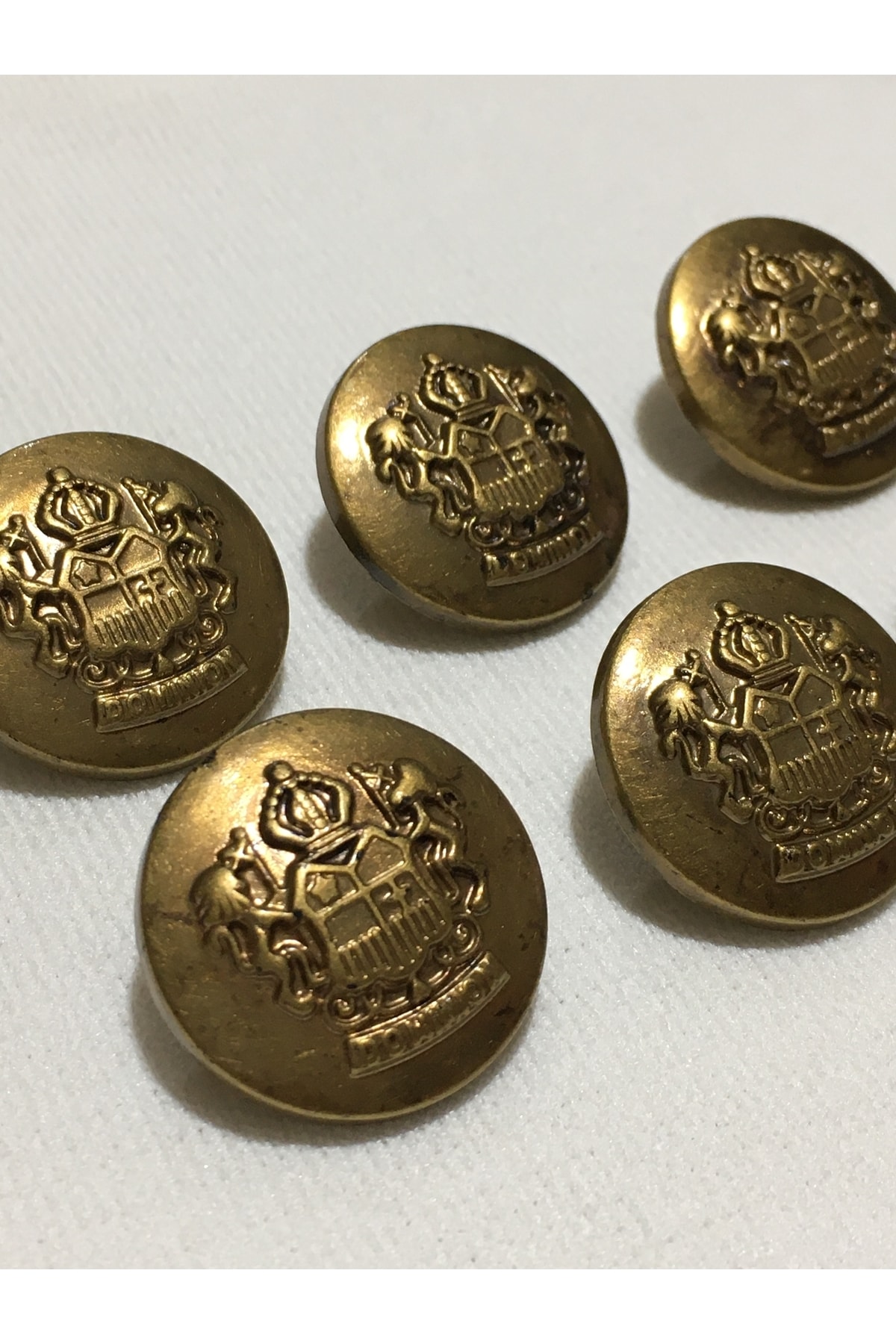 Coat Trench Coat Button Metallized (Plastic) Set of 6