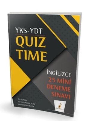 Yks Ydt Ingilizce Quiz Time 25 Mini Deneme 9786257184953