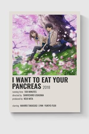 I Want To Eat Your Panreas Anime Info Card Bilgi Kartı Minimalist Poster DUOFG200028