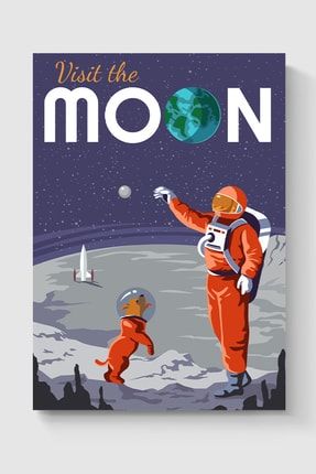 Visit The Moon Poster - Yüksek Çözünürlük Hd Duvar Posteri DUOFG100514