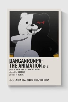 Danganronpa Anime Info Card Bilgi Kartı Minimalist Poster DUOFG200114