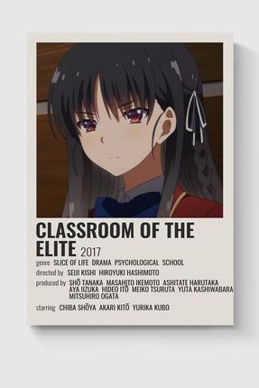 Classroom Of The Elite Anime Info Card Bilgi Kartı Minimalist Poster DUOFG200121
