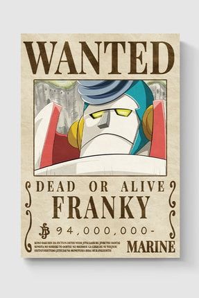 Wanted Franky One Piece Anime Poster - Yüksek Çözünürlük Hd Duvar Posteri DUOFG103389