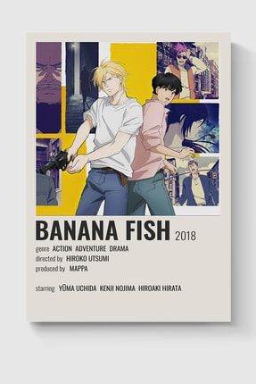 Banana Fish Anime Info Card Bilgi Kartı Minimalist Poster DUOFG200154