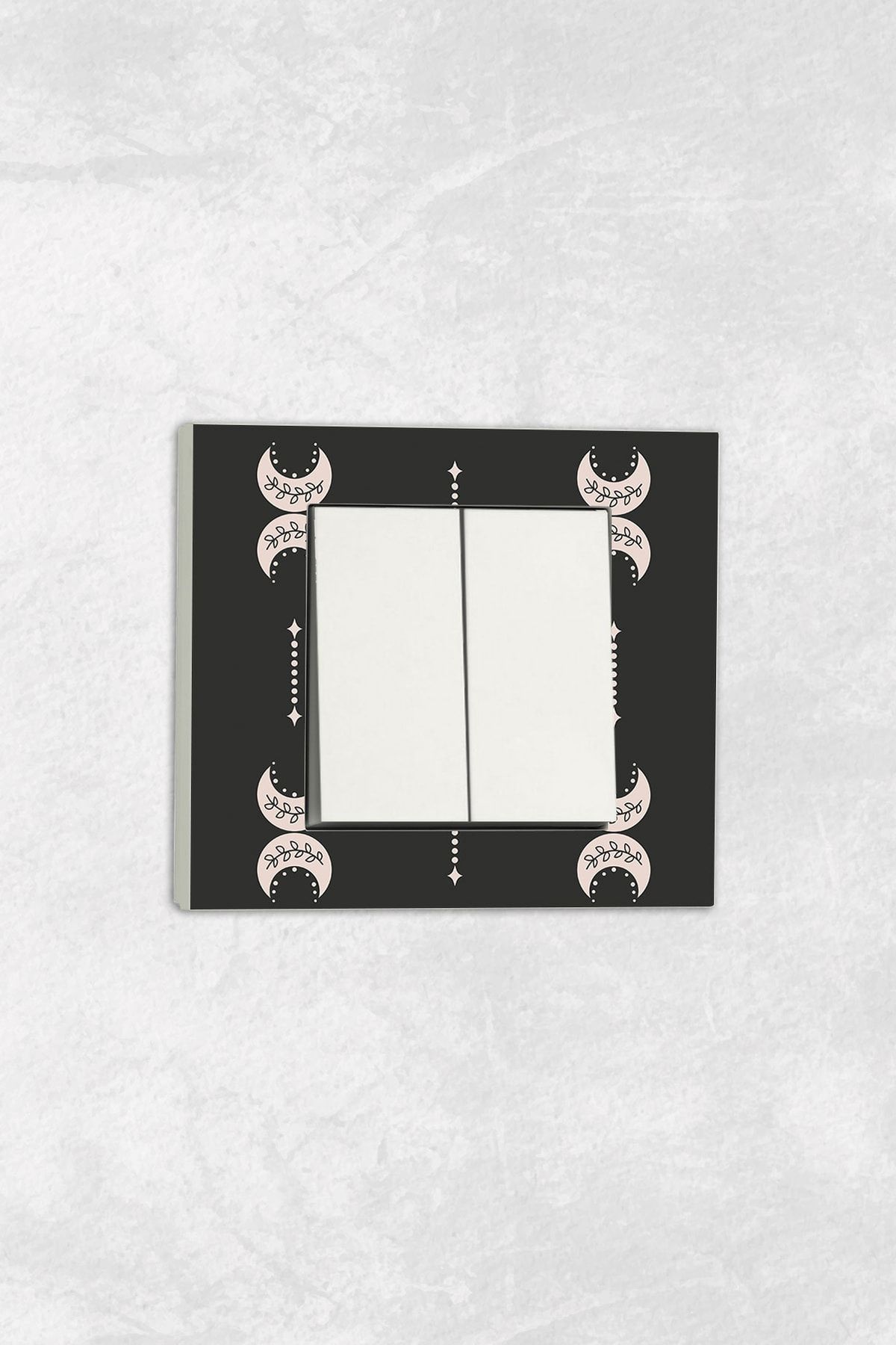 markcat-Ovivo Grano (Double Switch Socket) UV Printed White Commitator Frame Included 1