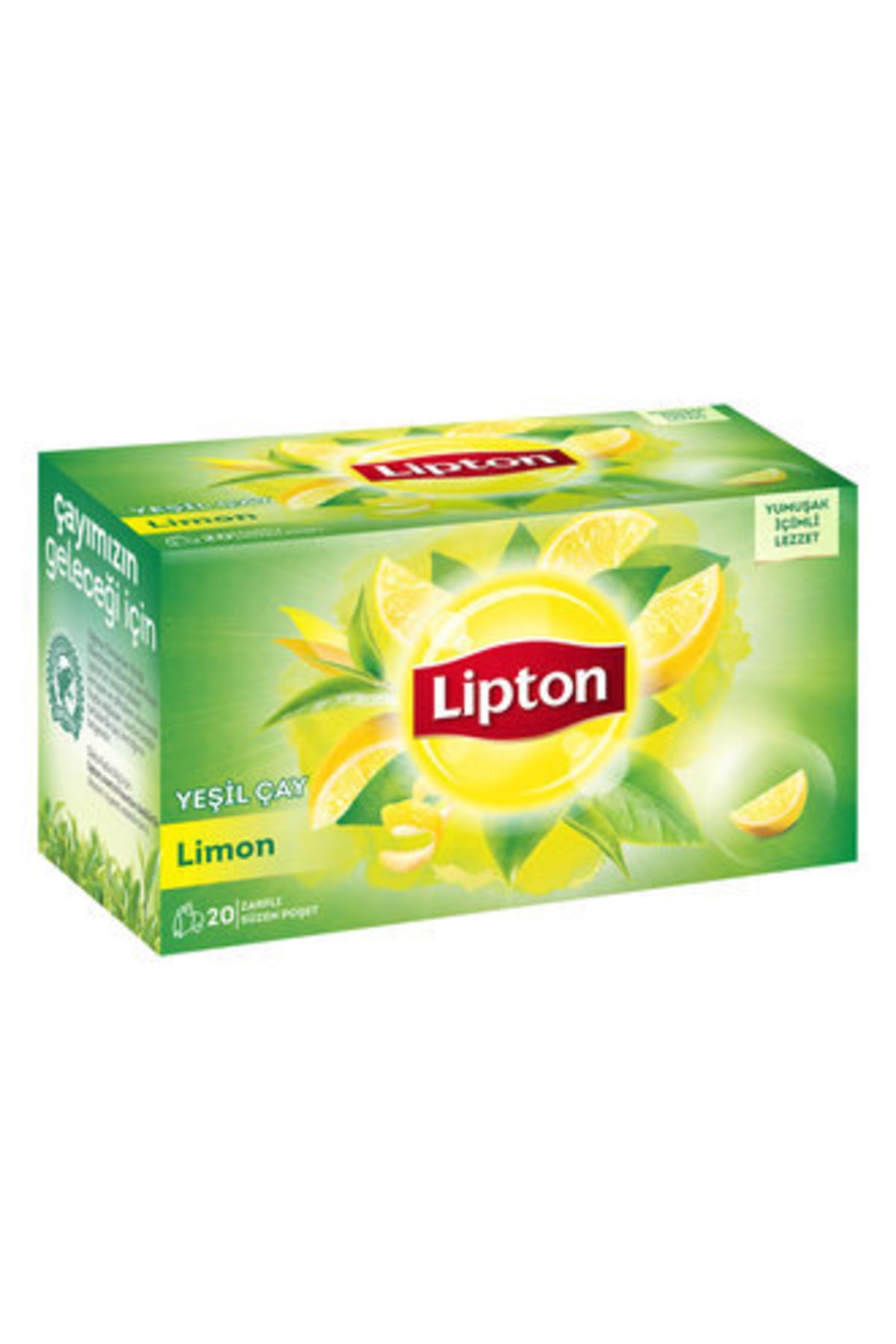 Lipton Limonlu Yeşil Çay Bardak Poşet 20'li ( 9 Adet )
