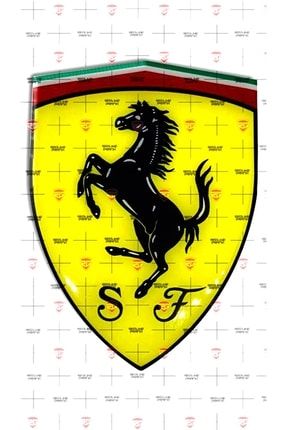 Ferrari Logo 3d Damla Sticker frr4562