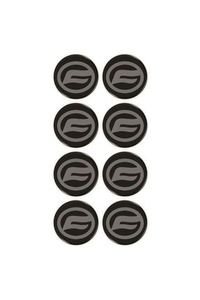 Cf Moto Logo 8'li Koruma Takozu 3d Sticker Etiket Siyah Gri kıı3tg070