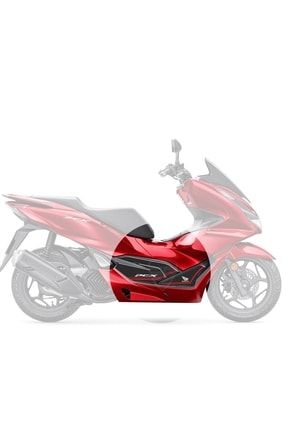 Honda Pcx 125 2021 Kırmızı Motosiklet Için Karbon Desen Kırmızı Yan Pad pcx249