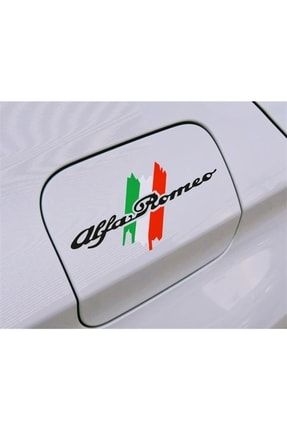 Alfa Romeo 159 Giulietta Giulia 147 156 Mito Stelvio Gt Sportiva Yakıt Deposu Kapağı Sticker Siyah alfay30