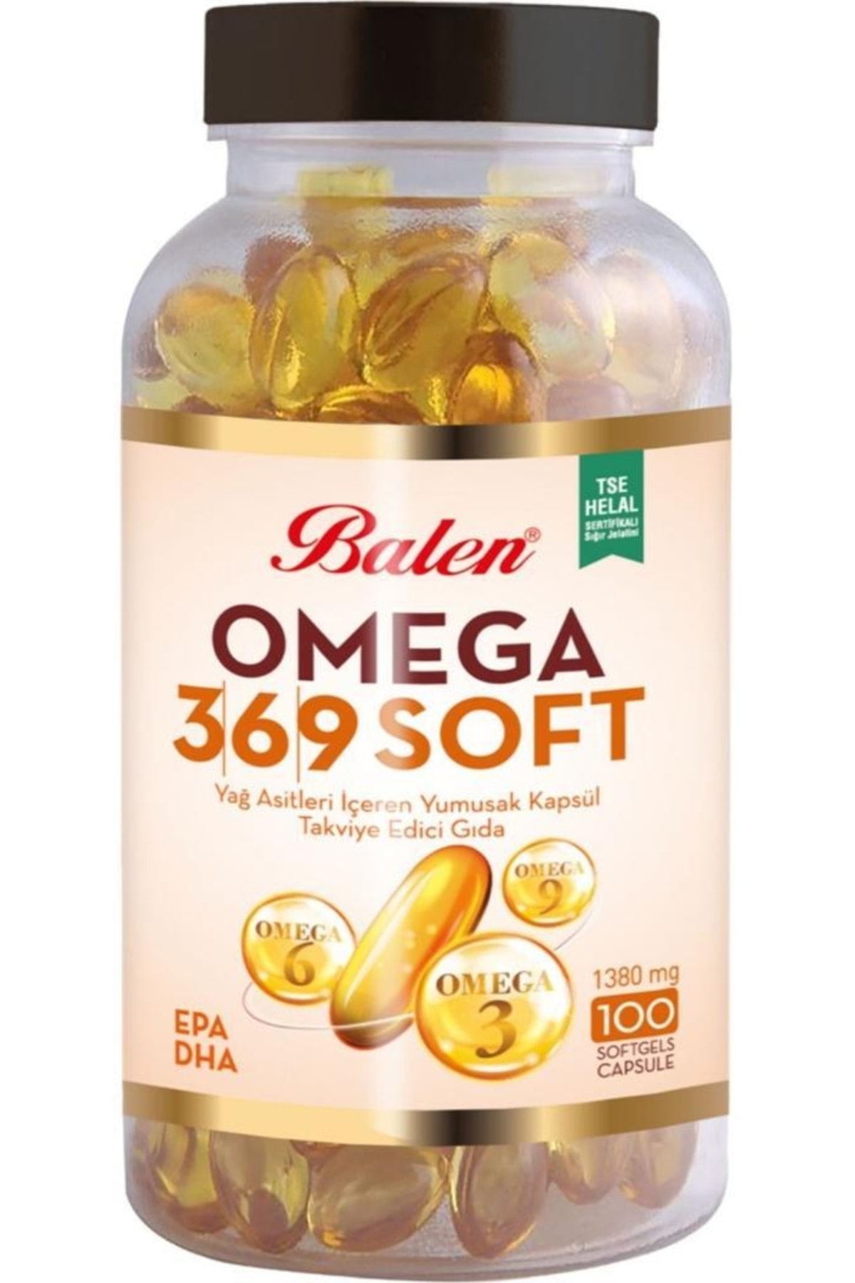 Balen Omega 3-6-9 Soft Yağ Asitleri Içeren 1380 Mg 100 Kapsül
