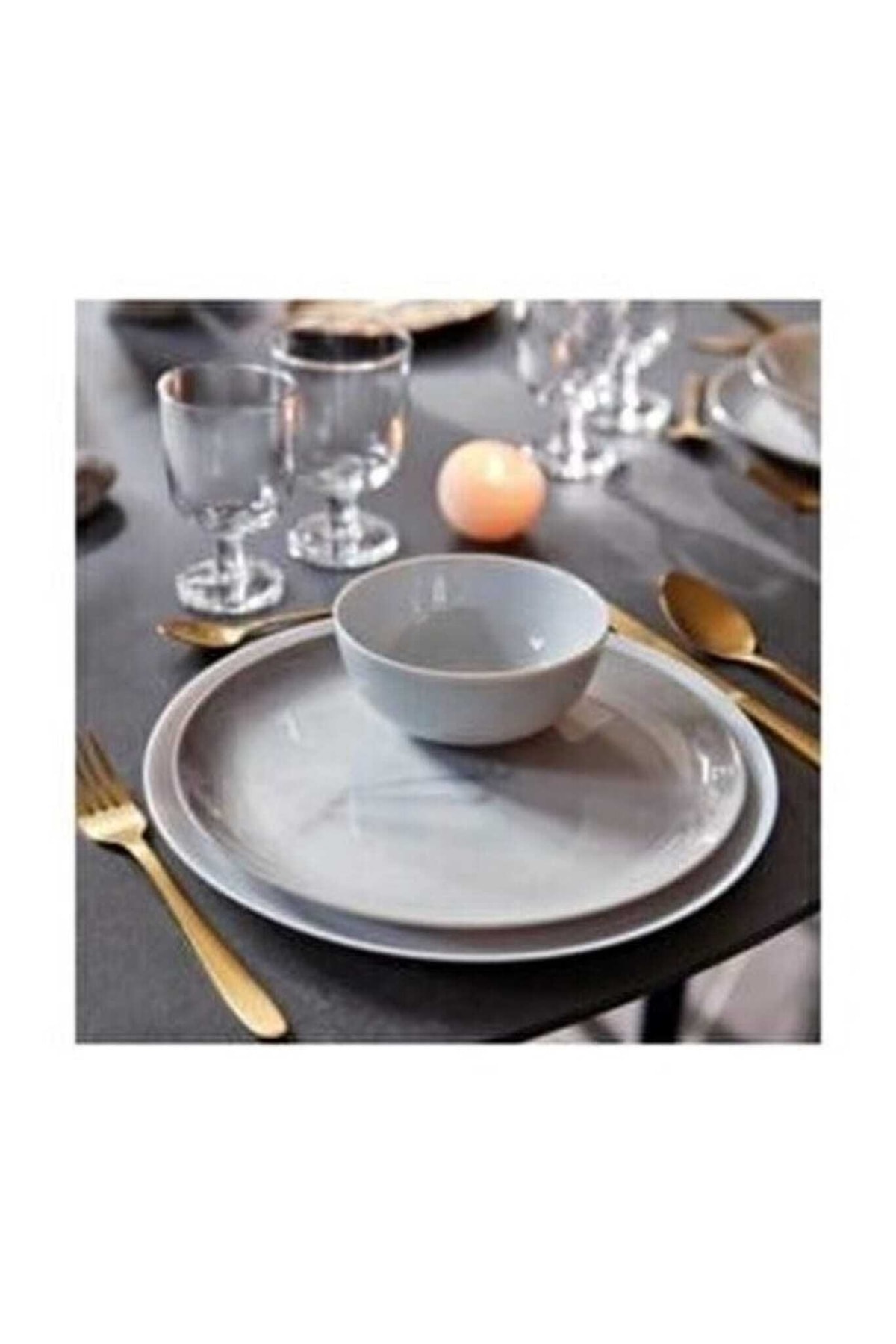 WANELLİ Kuvars Yuvarlak Yemek Takımı Fx1057 60 Parça 58%'YE