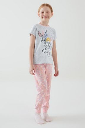 Çok Renkli Kız Çocuk Happy Bugs 2li Pijama Takımı PN93E6JF21SK-MIX