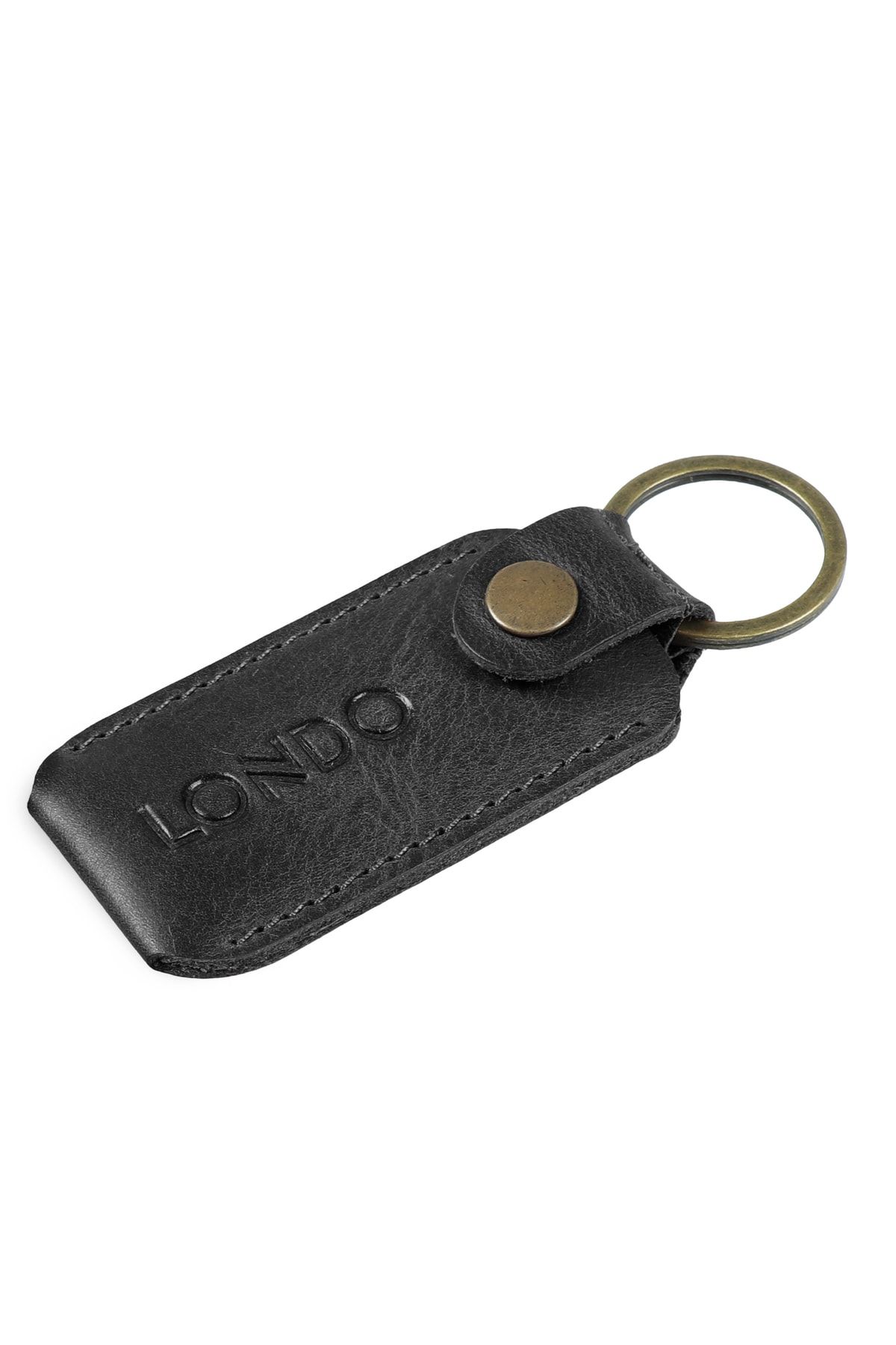 LONDO-Portofel și breloc Bitcoin din piele naturală (ln) - negru 3