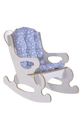 Sallanan Çocuk Sandalyesi Koltuk Mavi Yıldızlı Minder FMA8011