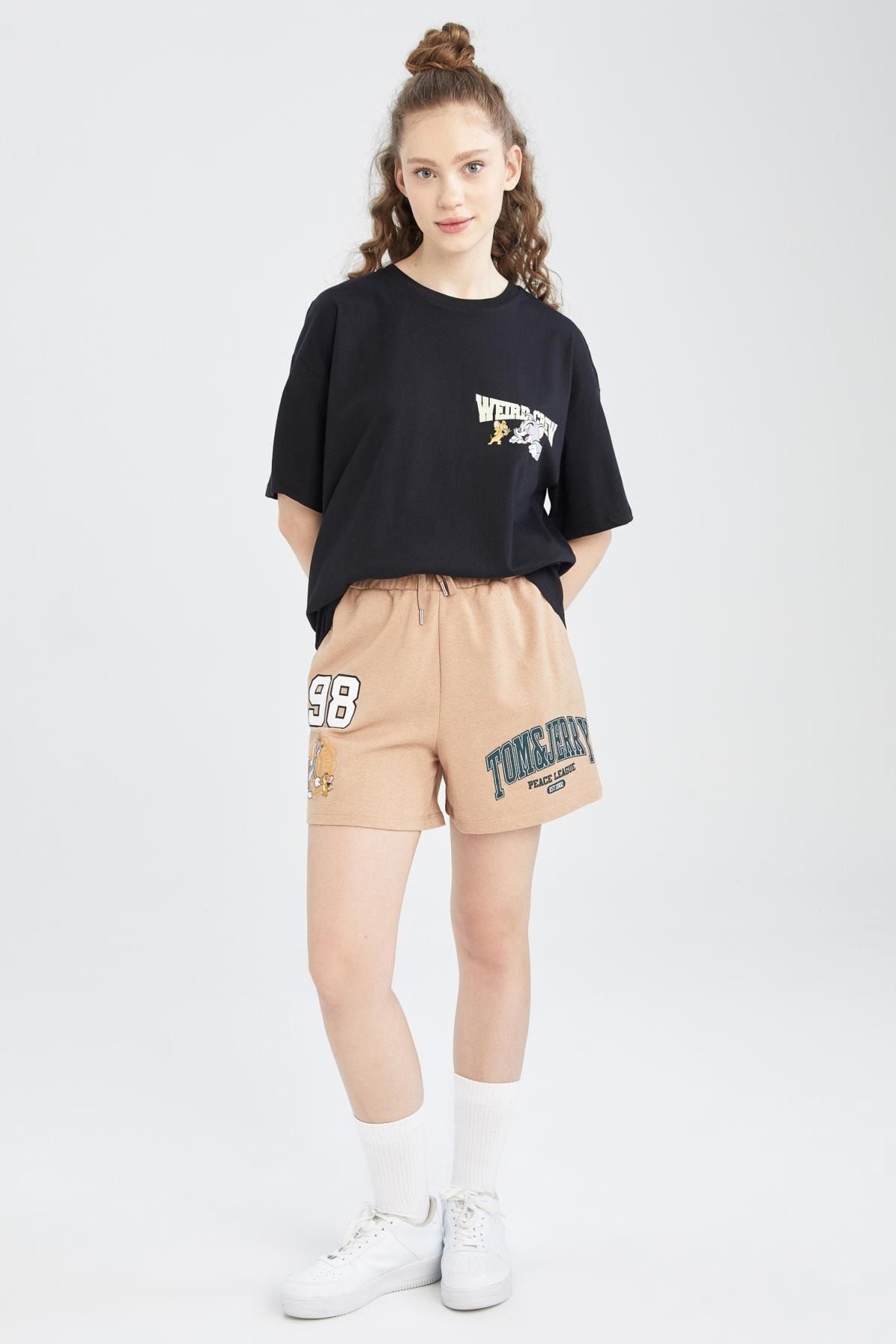 DeFacto-Cool Tom & Jerry Printed Shorts 2