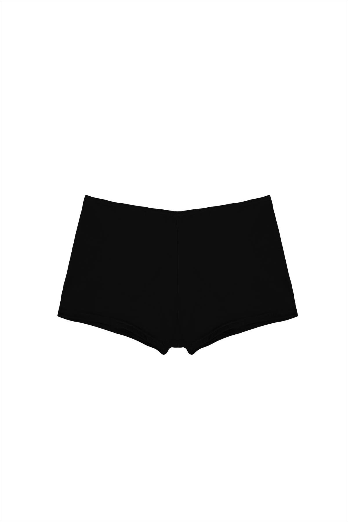 AYYILDIZ Bikini-Hose Schwarz Unifarben