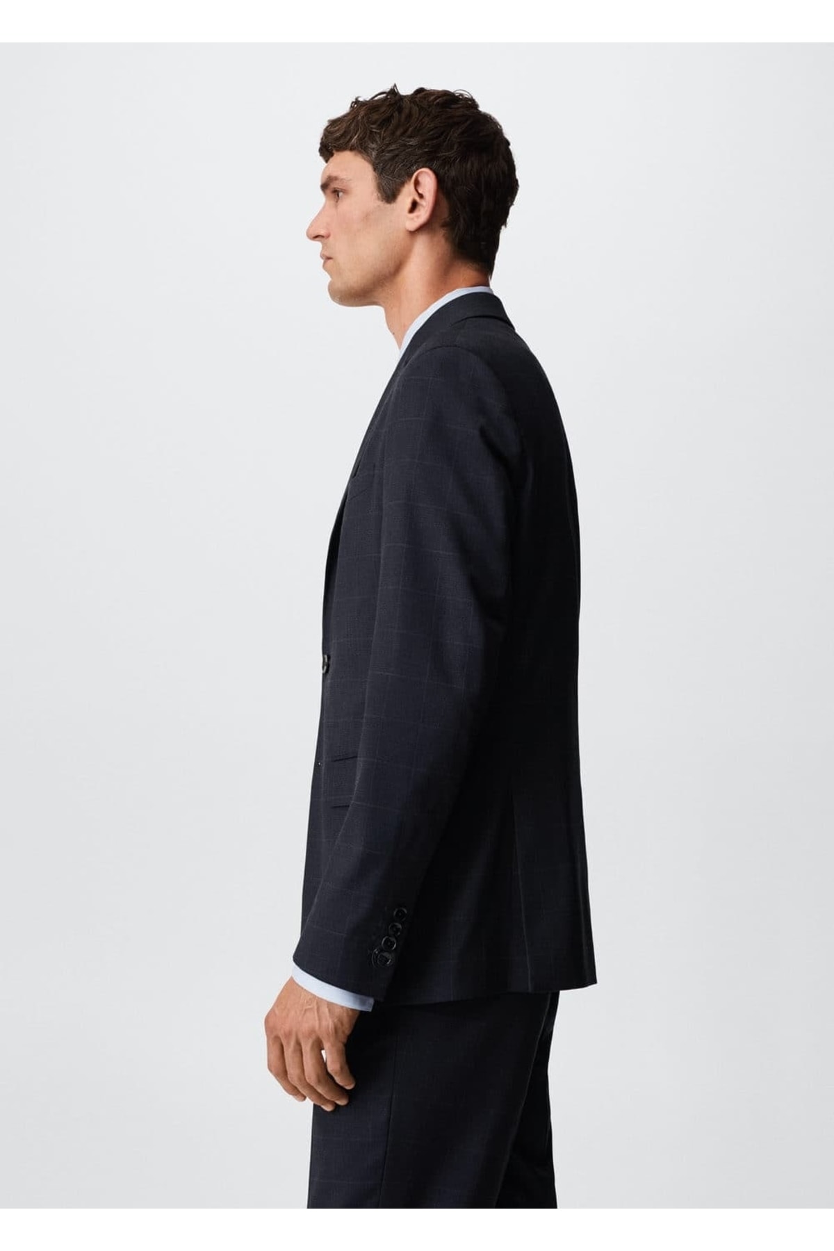 ژاکت مردانه آبی سرمه ای منگو | 37040053 اورجینال - تصویر 8